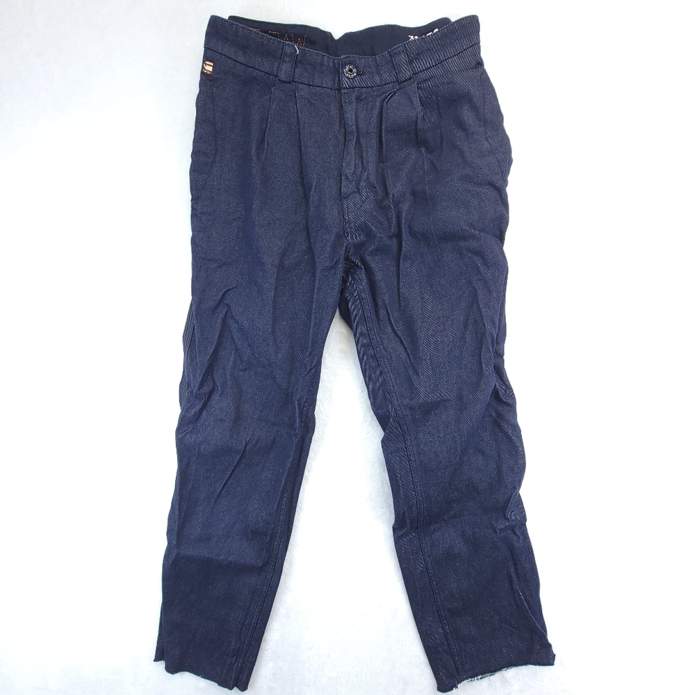 G-Star Raw Jeans Mens 31x32 Cut Off Denim (31x26.5) Varve Relaxed Pleated Chino